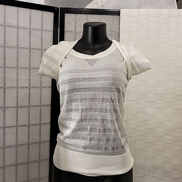 BRAND NEW PROOF KNIT WITH AN OPEN WEAVE LONG SLEEVE SWEATER - Picture 10 of 14